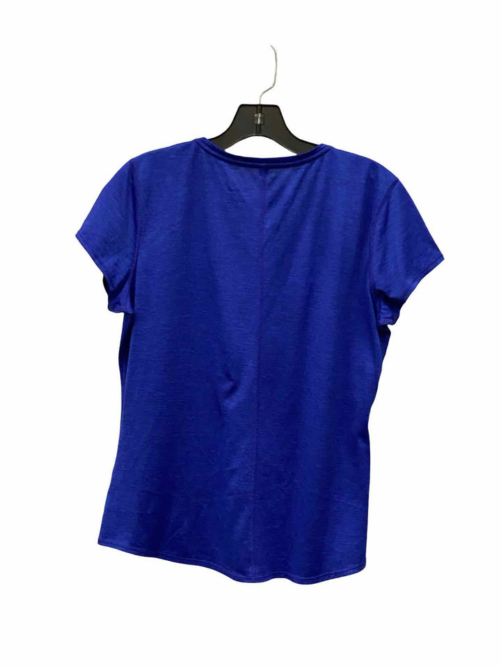 PrAna Size M Blue Athletic Short Sleeve