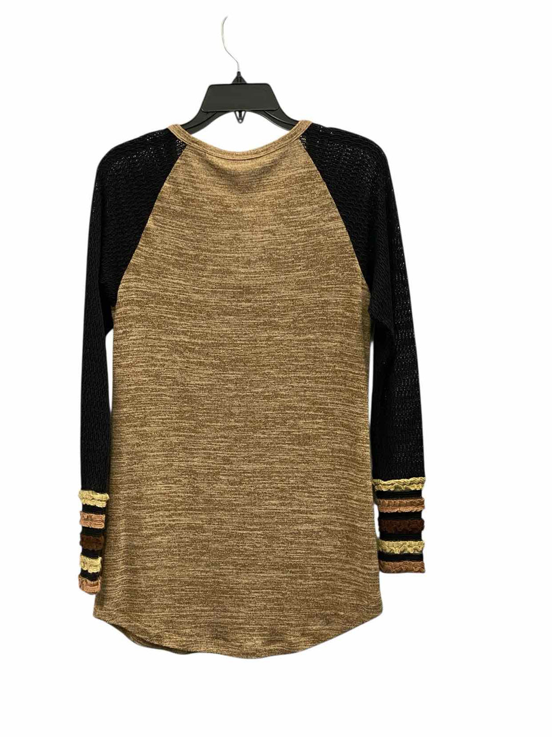 Mystree Size S Brown Black Long Sleeve Shirts