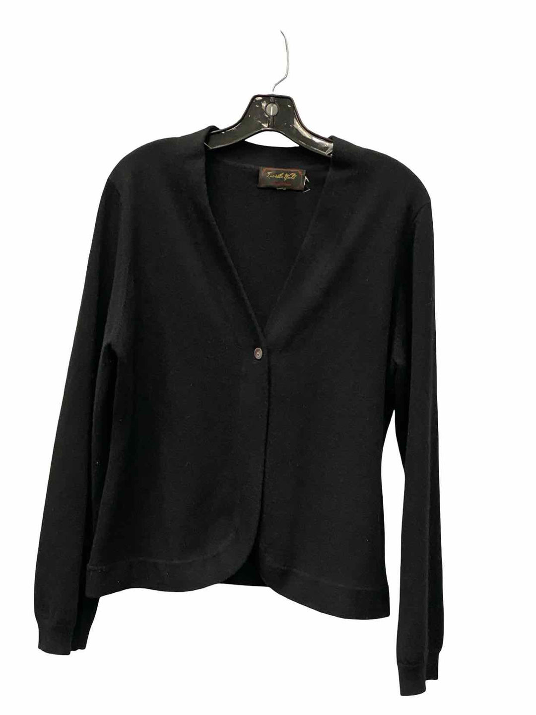 Invisible World Size M Black 100% cashmere Sweater