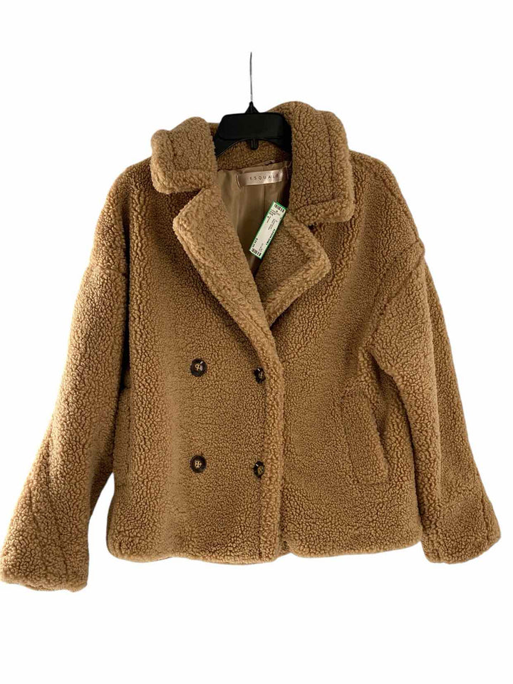 Esqualo Size 6 Beige Sherpa Coat(short)