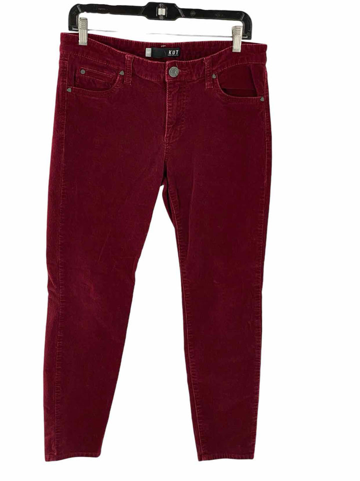 Kut Size 10P Red Corduroy Pants