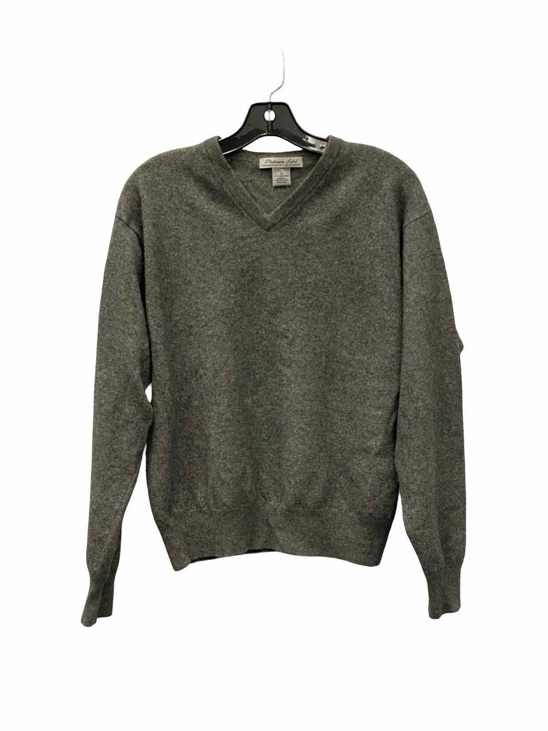Platinum Label Size L Grey 100% cashmere Sweater