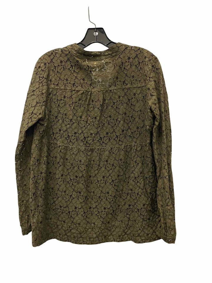 Michael Kors Size M Green Long Sleeve Shirts