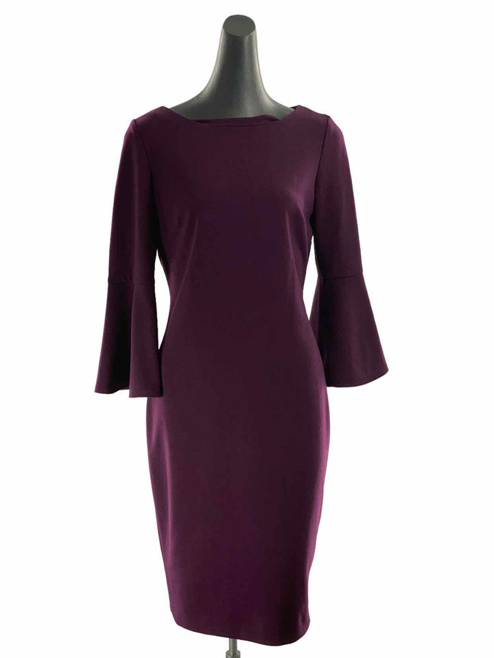 Calvin Klein Size 8 Purple Dress