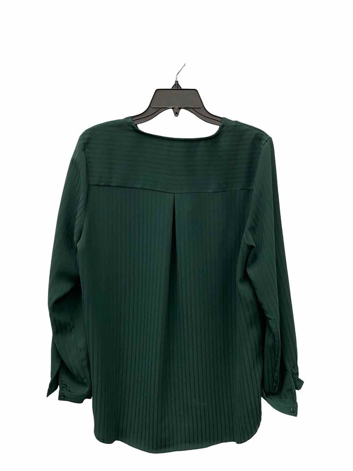 Adriana Papell Size M Green Long Sleeve Shirts