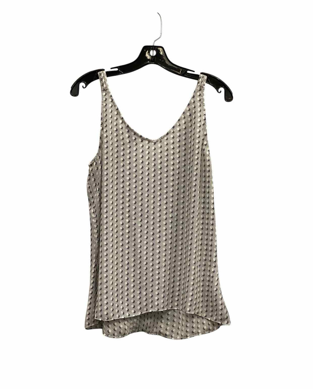 White House Black Market Size M Black White Print Tank Top