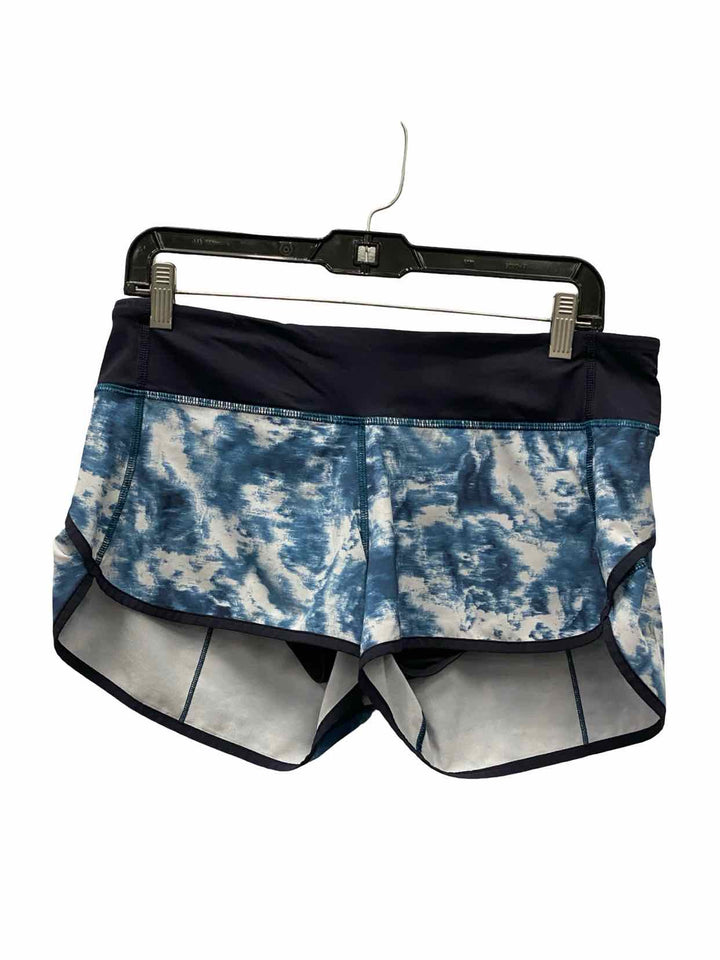 Lululemon Size 8 Blue White/Black Athletic Shorts