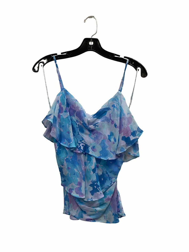 Anthropologie Size S Blue Print Tank Top