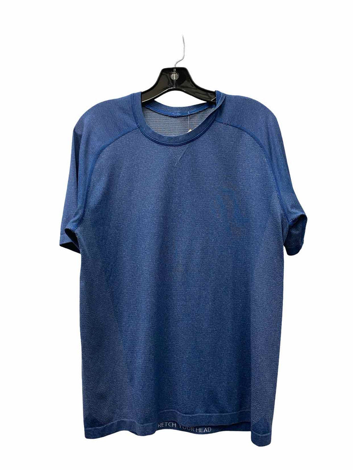 Lululemon Size L/XL Blue Athletic Short Sleeve