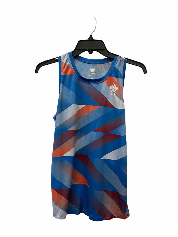 Rabbit Size S Blue Red Athletic Tank Top