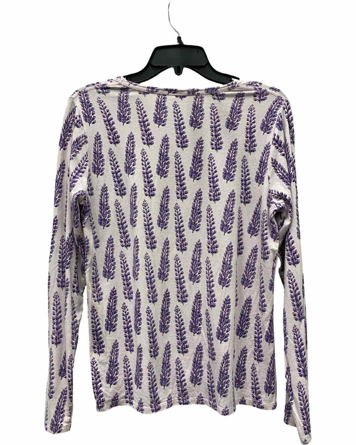 Salmon Sisters Size M Lavender lupine Long Sleeve Shirts