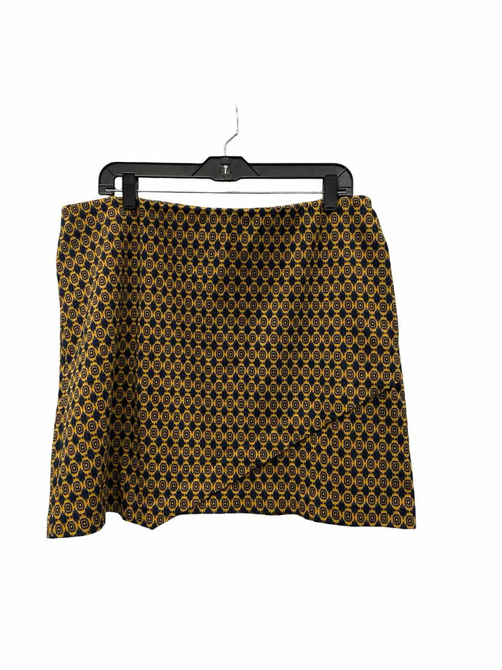 Cabi Size XL Gold Black Circles Skirt