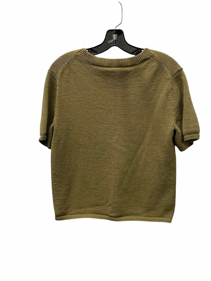 Loft Size L Green Short Sleeve Shirts