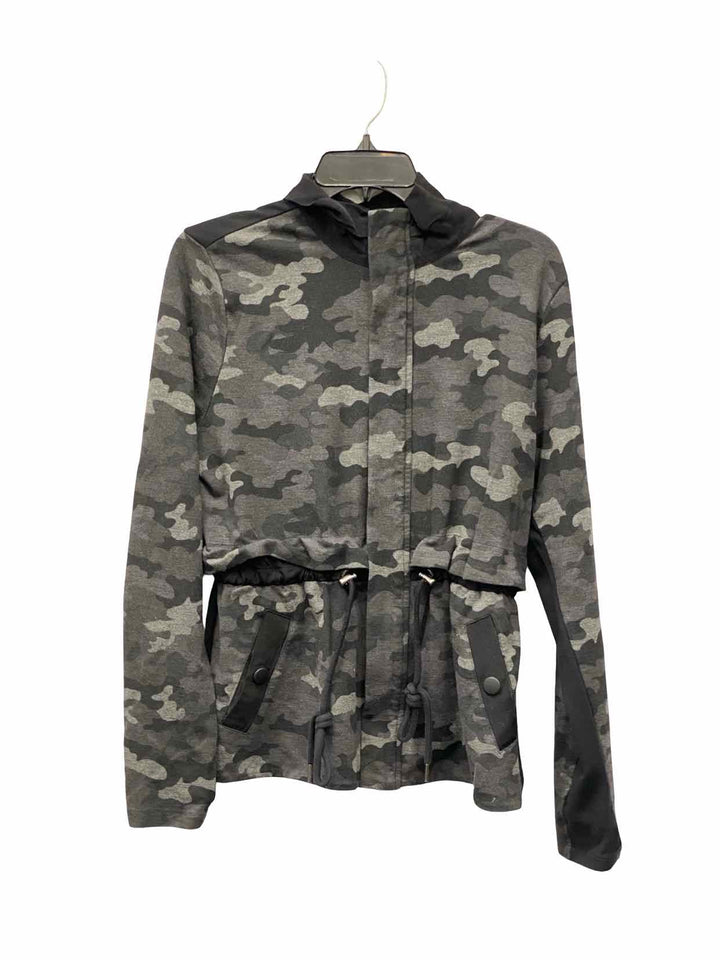 Cabi Size L Black Grey camo print Jacket