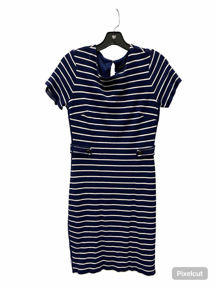 Banana Republic Size 4 Blue White Stripe Dress