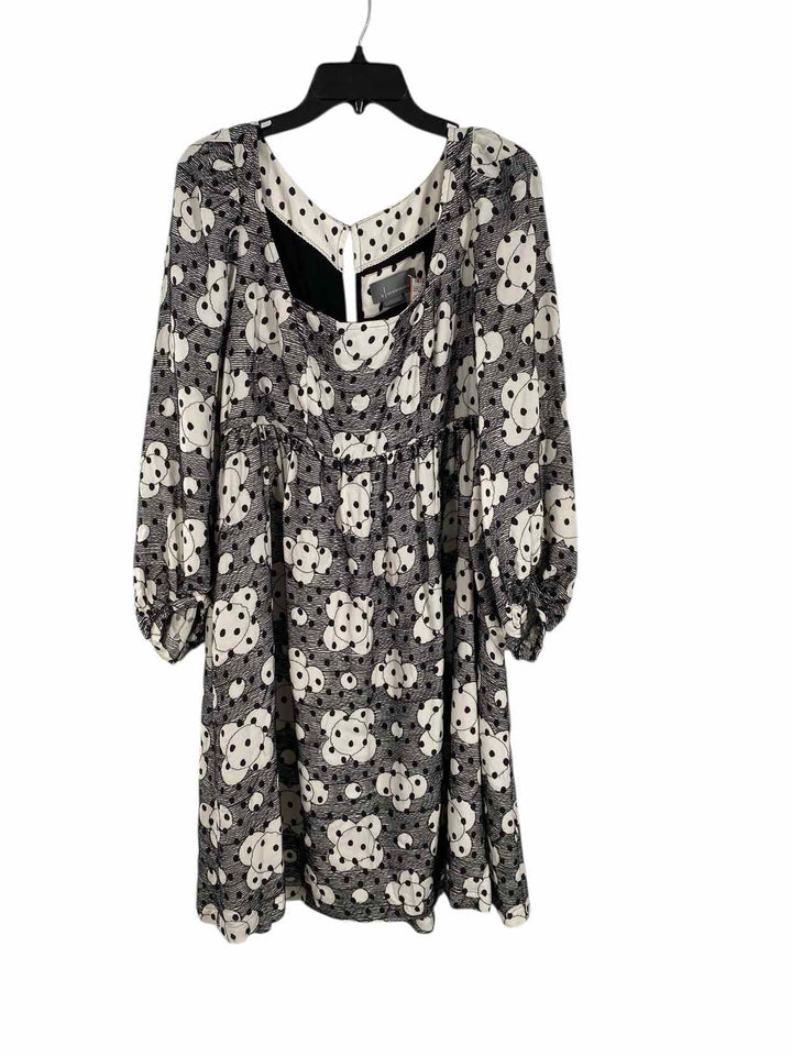 Anthropologie Size 12 Black White Dress