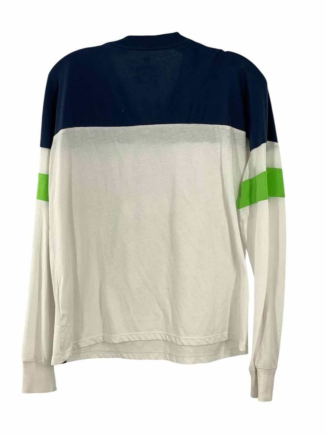Fanatics Size S Green/Blue White Long Sleeve Shirts