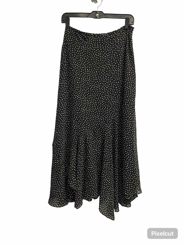 Cabi Size 6 Black White Polka Dot Skirt