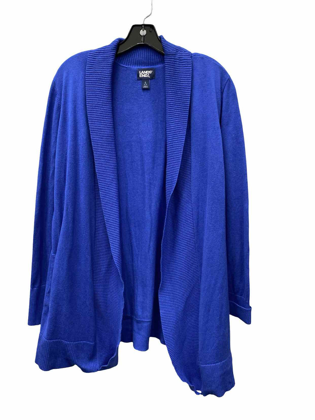 Lands End Size L Blue Sweater