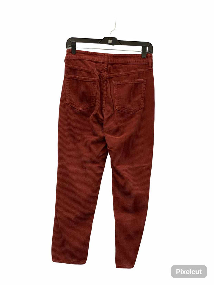 Pacsun Size 26 Red corduroy Cotton mom jean Pants