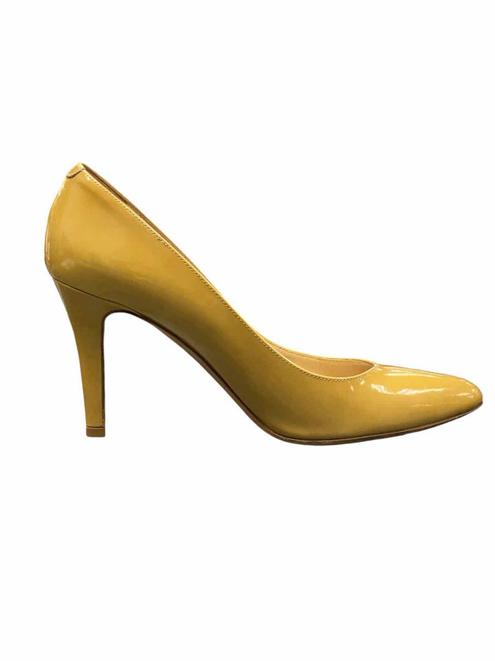 Jimmy Choo Shoe Size 37.5 Yellow Leather Heels