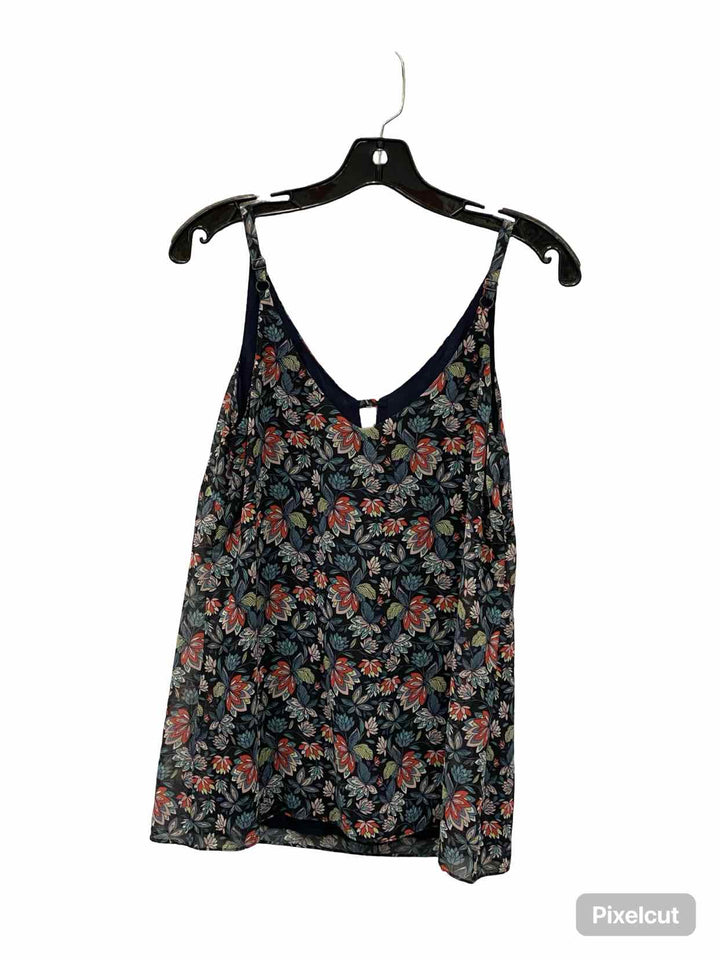 Cabi Size XS Navy Red Floral Tank Top