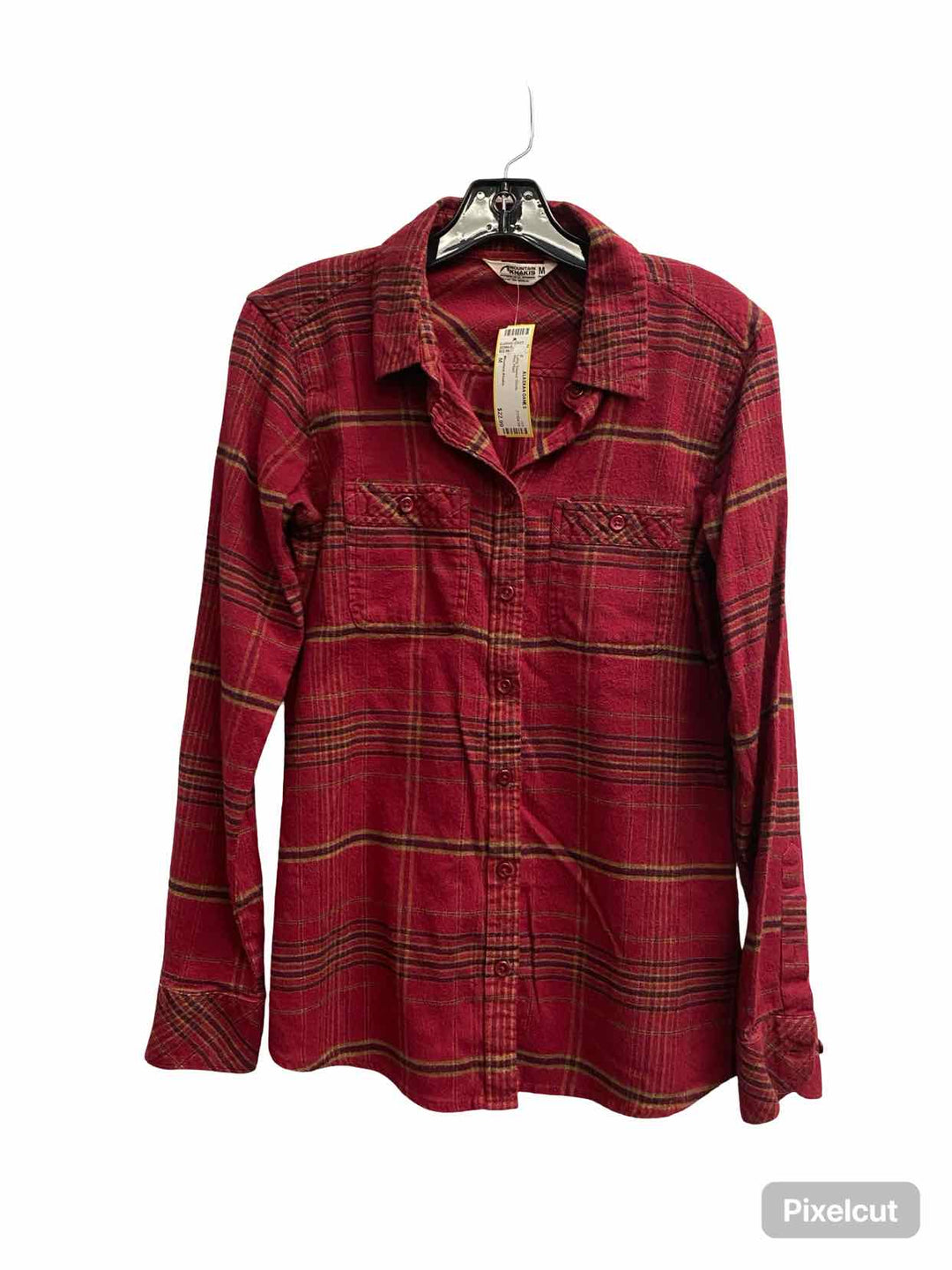 Mountain Khakis Size M Red Plaid Long Sleeve Shirts