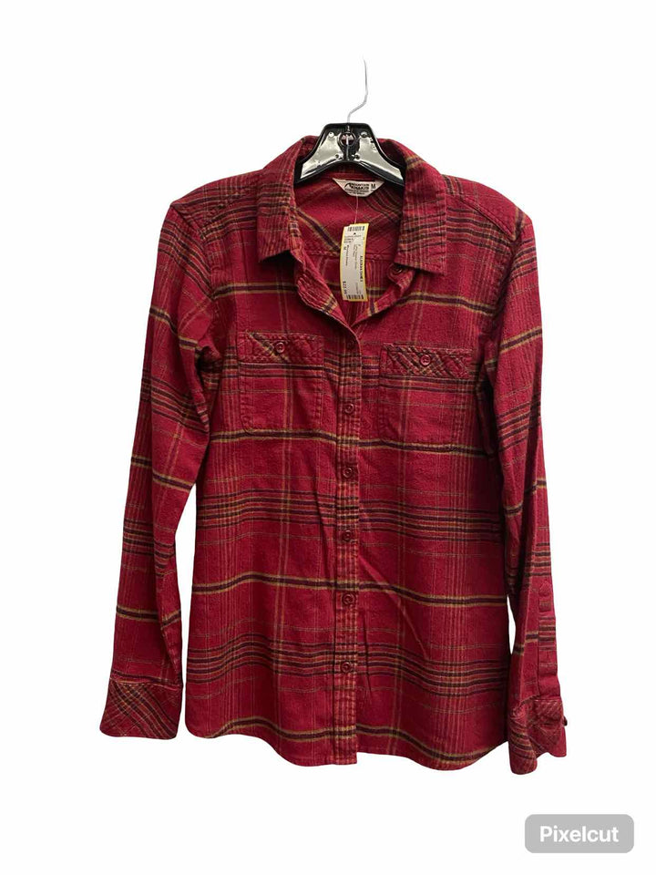 Mountain Khakis Size M Red Plaid Long Sleeve Shirts