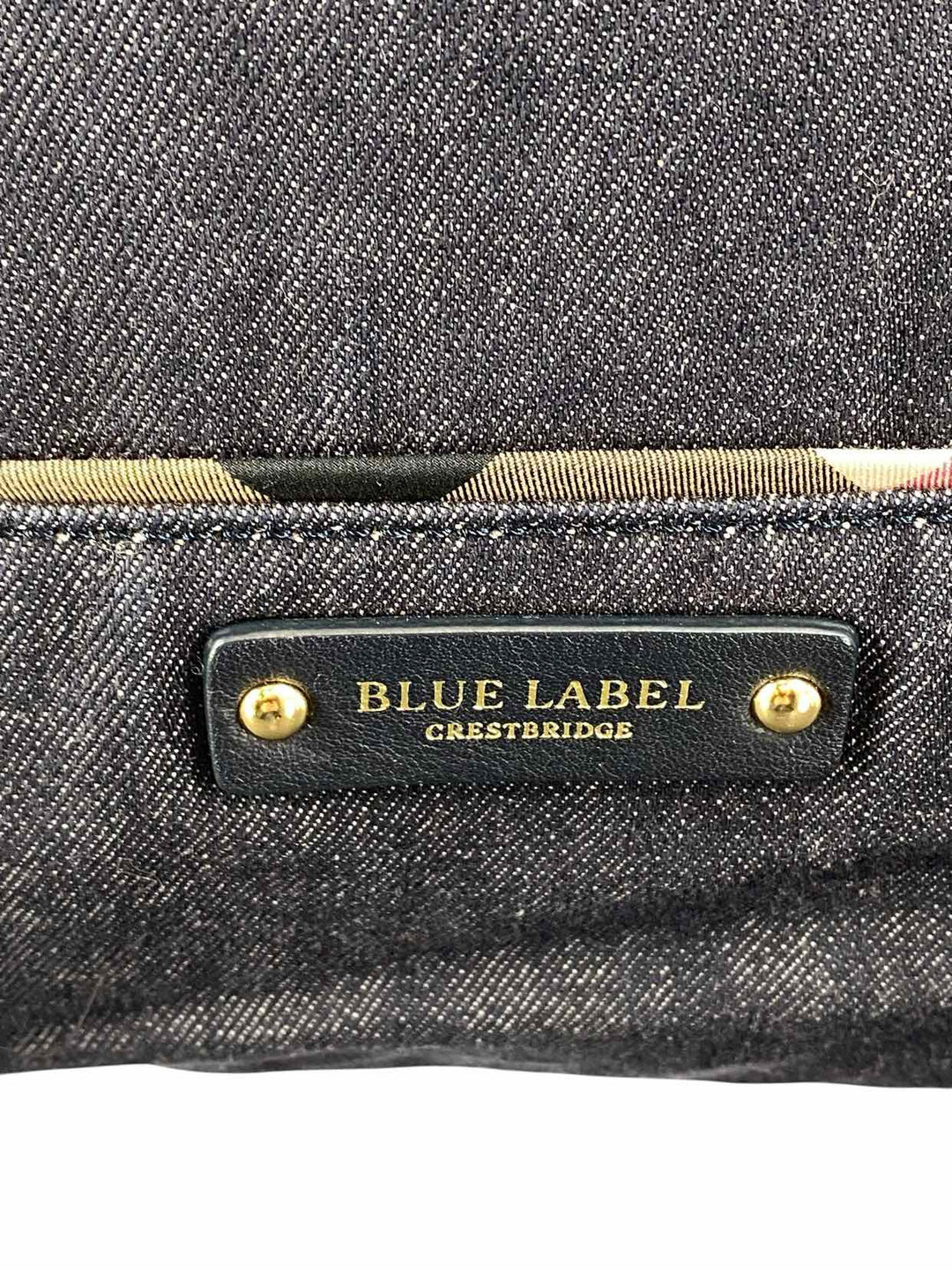 Burberry Blue Label Crestbridge Denim Purse