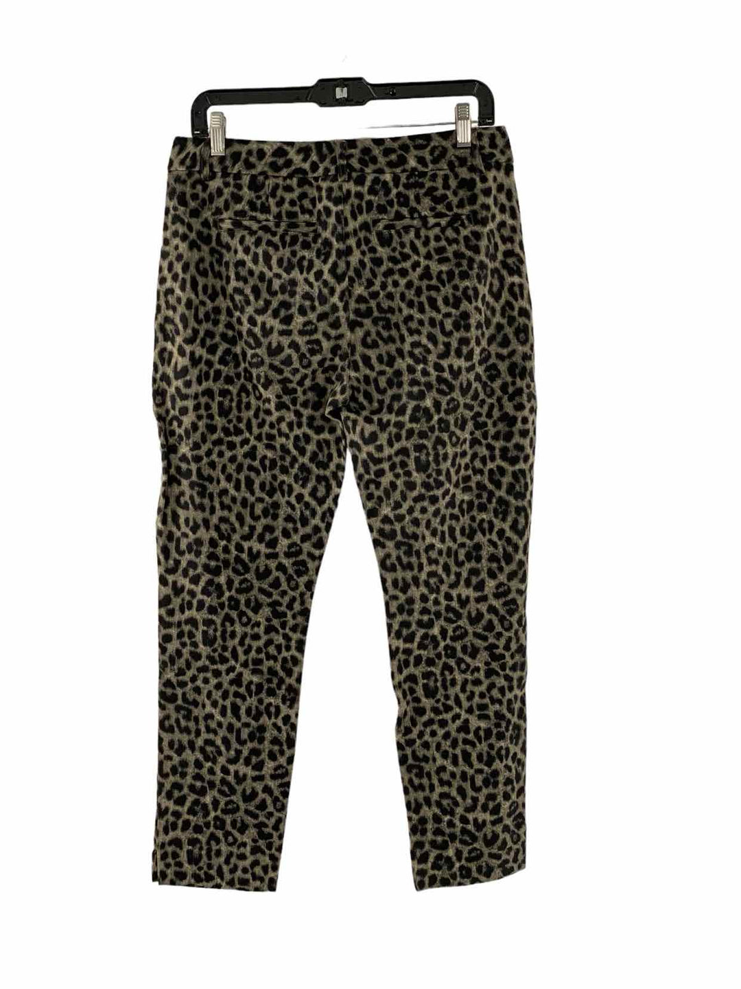 Cabi Size 6 Grey Black Leopard Print Pants