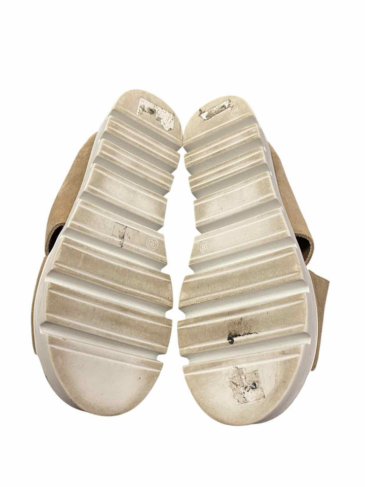 Silent D Shoe Size 38 Beige Suede Racket Sandal Sandals