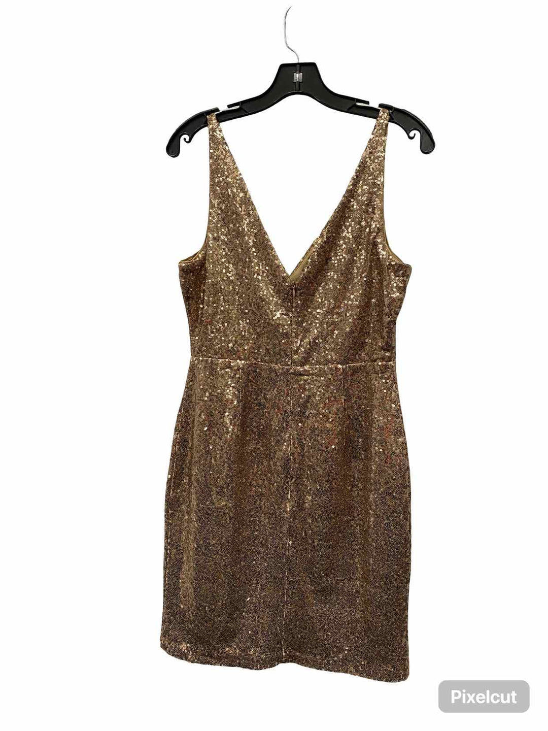 Lulus Size L Gold Sequin Dress