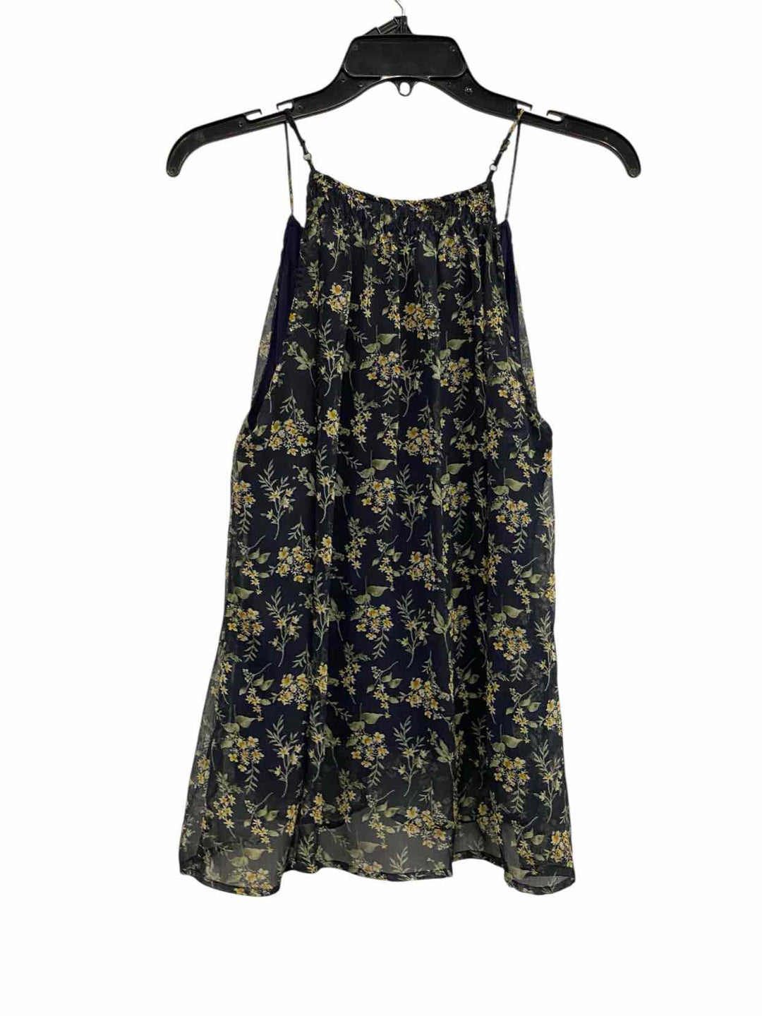 Daytrip Size S Navy Floral Tank Top