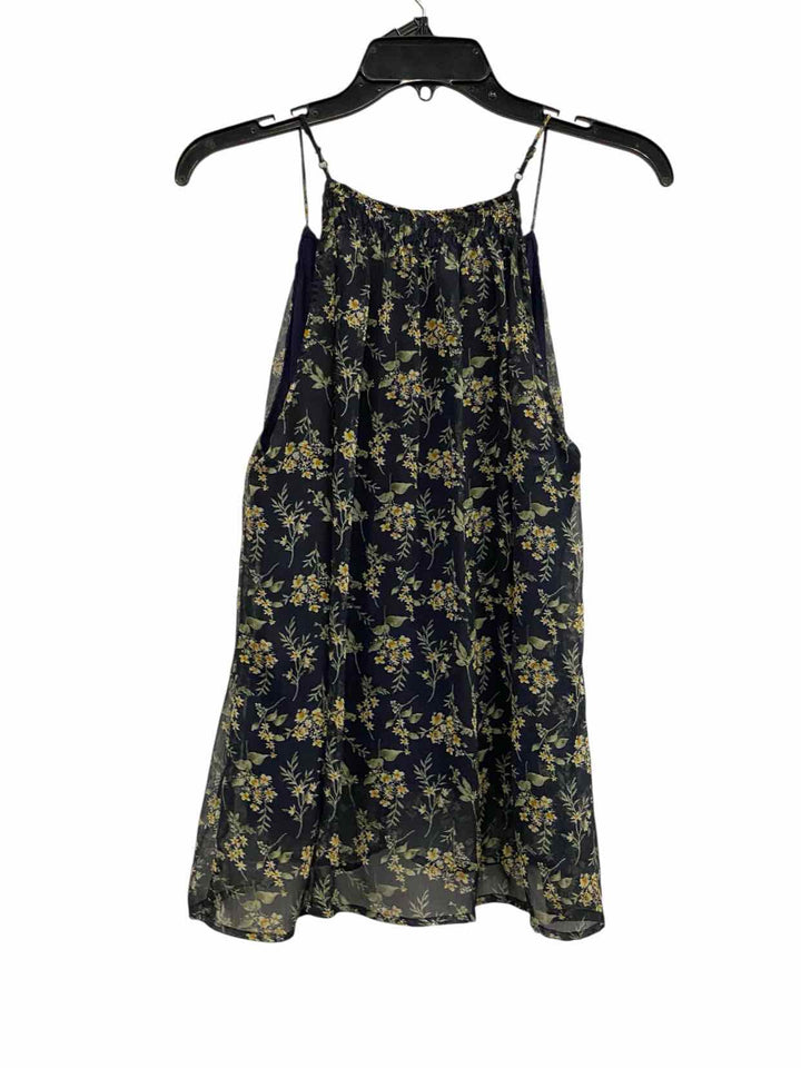 Daytrip Size S Navy Floral Tank Top