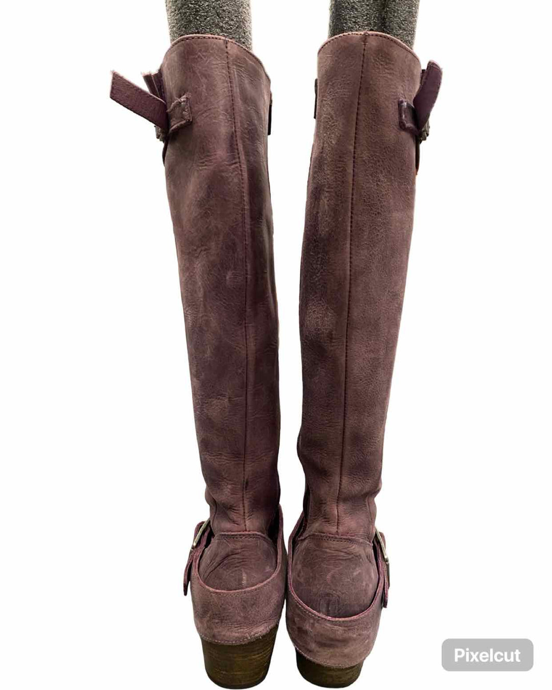 John Fluevog Shoe Size 9 Lavender Leather Adriana Luna Boots(knee)
