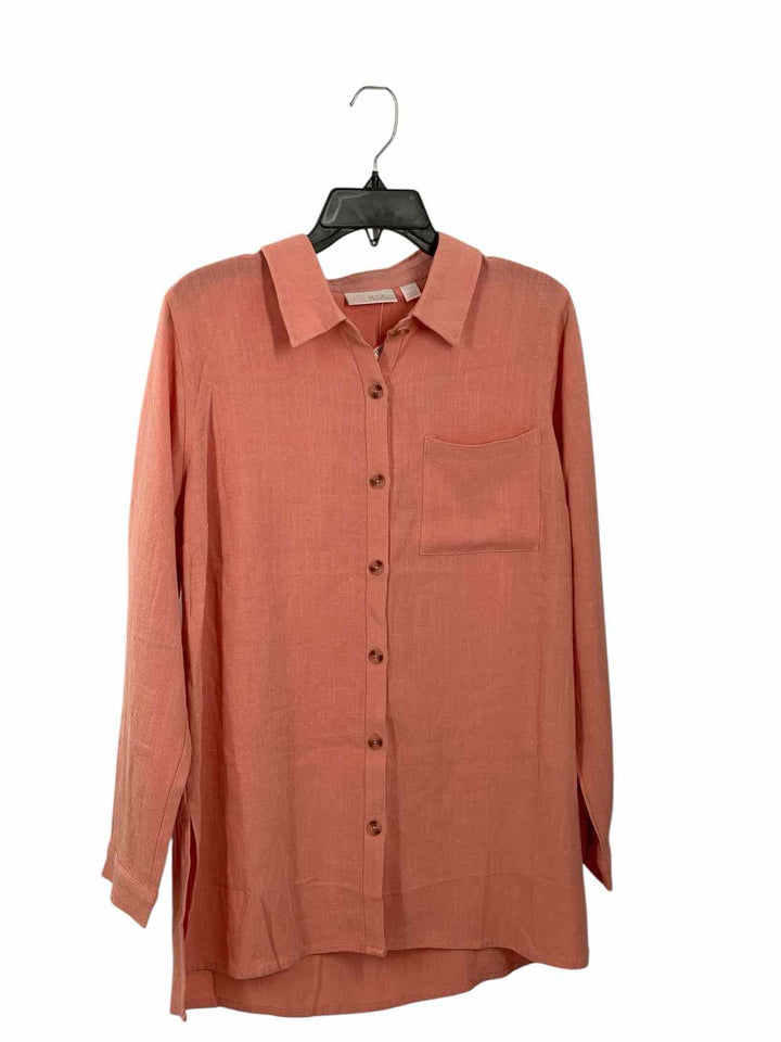 Belle by Kim Gravel Size S Pink Long Sleeve Shirts