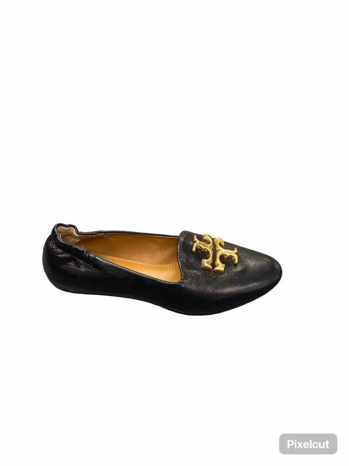 Tory Burch Shoe Size 5.5 Black Leather Flats