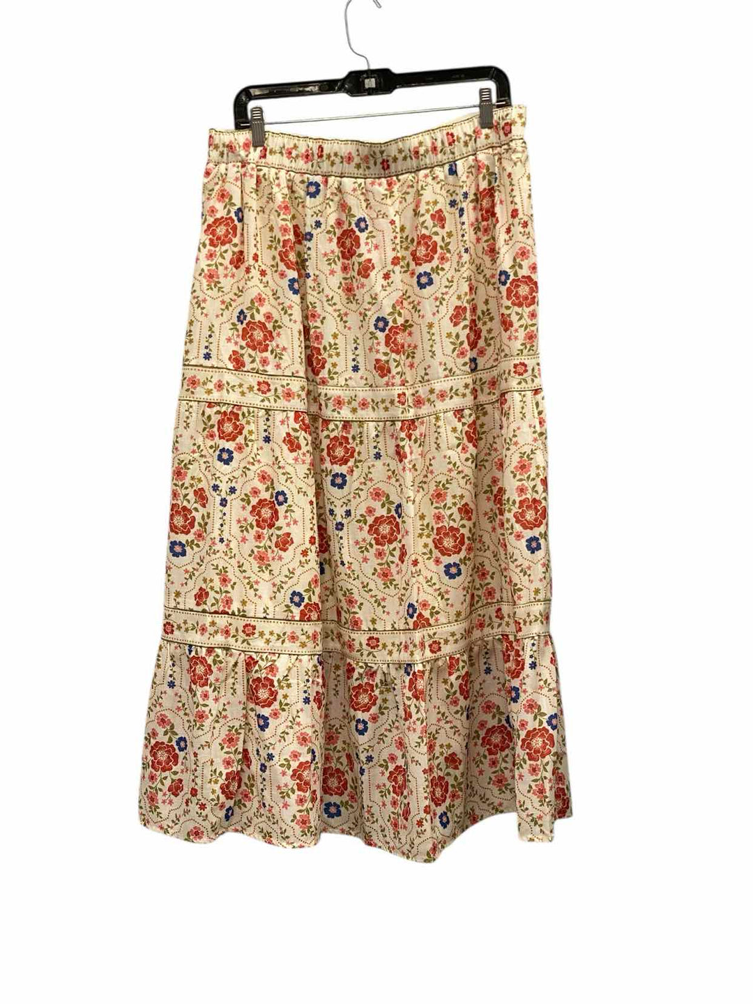 Polagram Size XL Cream Floral Skirt