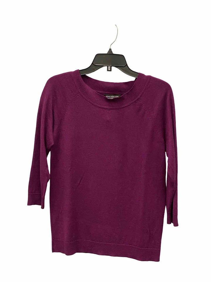 Jones New York Size L Purple Sweater