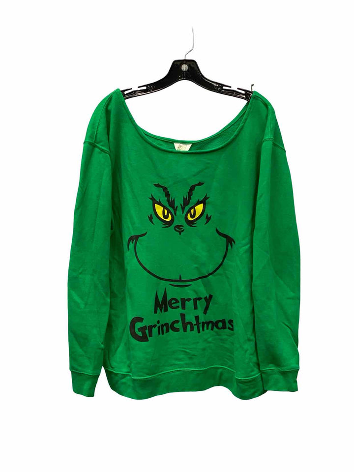 Awkward Styles Size L/XL Green The grinch Sweatshirt