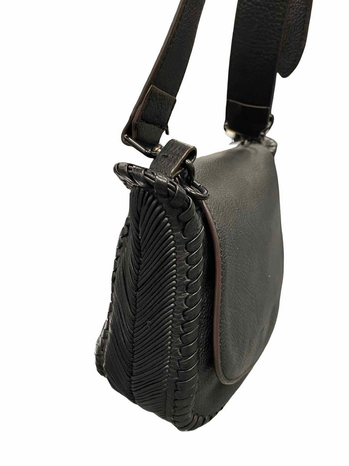 Aimee Kestenberg Black All For Love Saddle Crossbody Purse