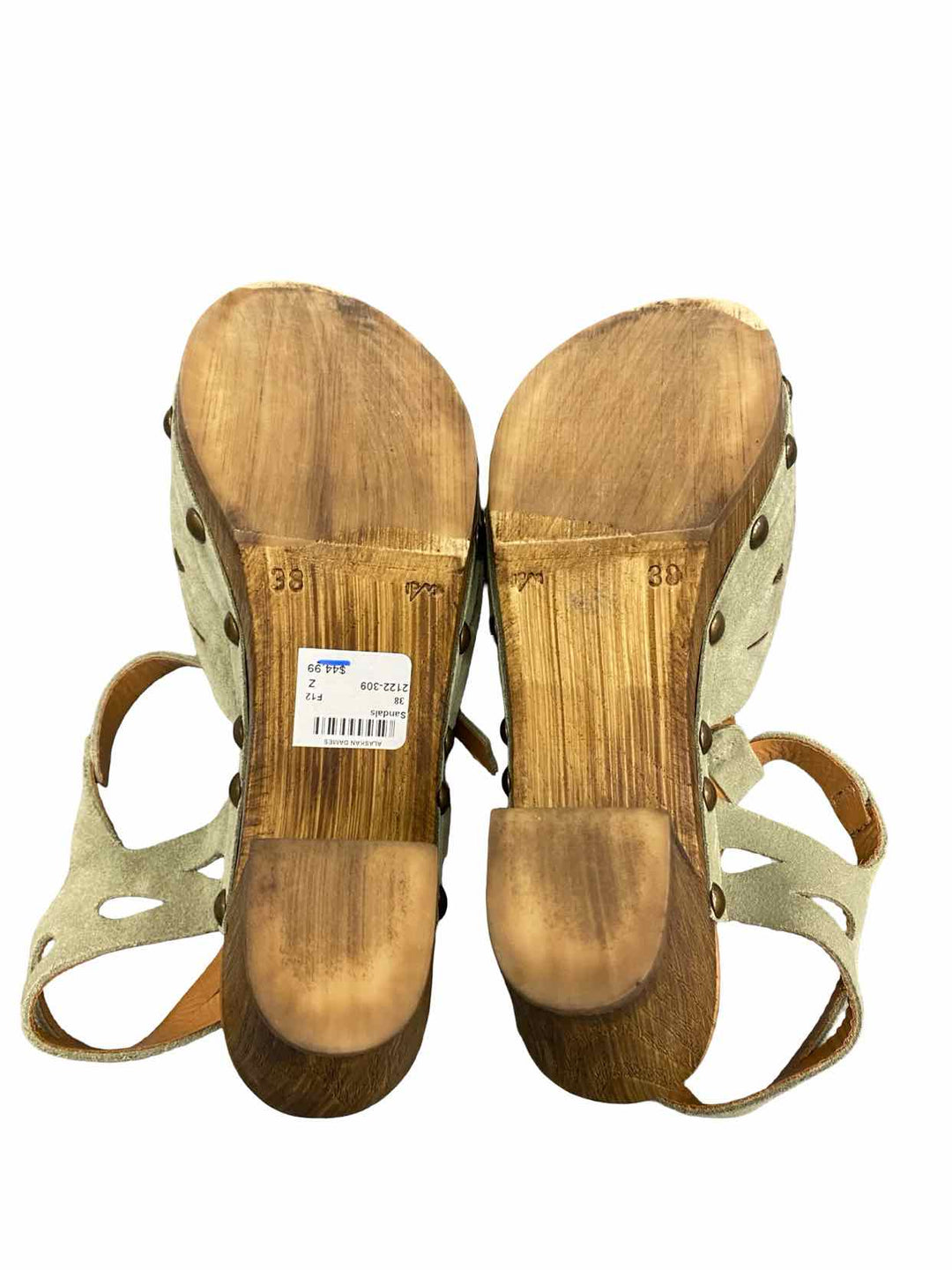 Eric Michael Shoe Size 38 Green Sandals