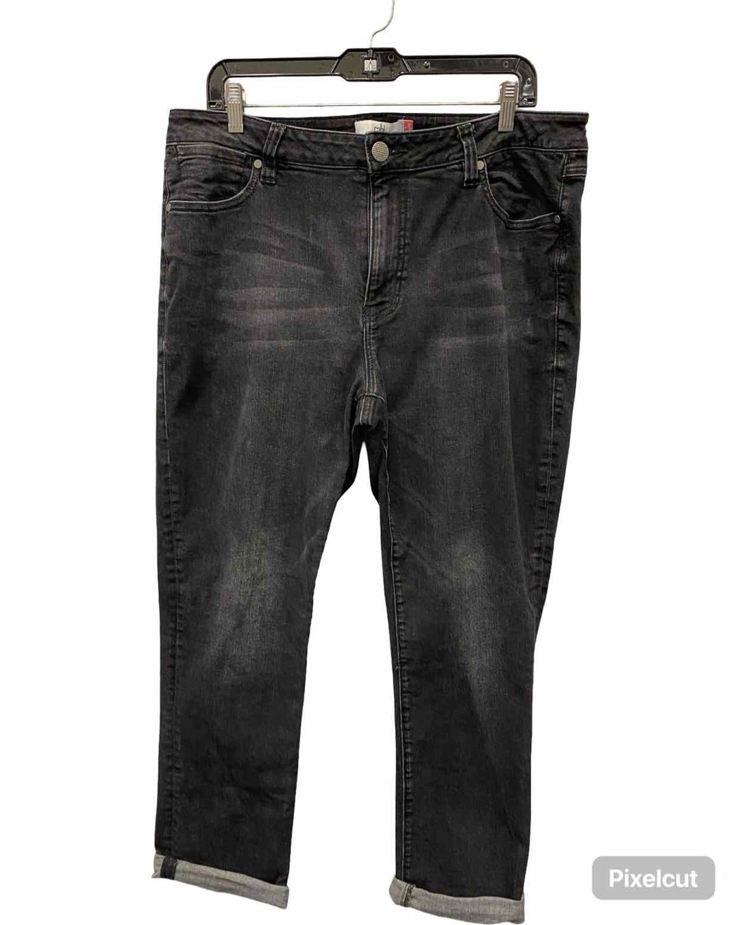 Cabi Size 16 Black High Straight Jeans