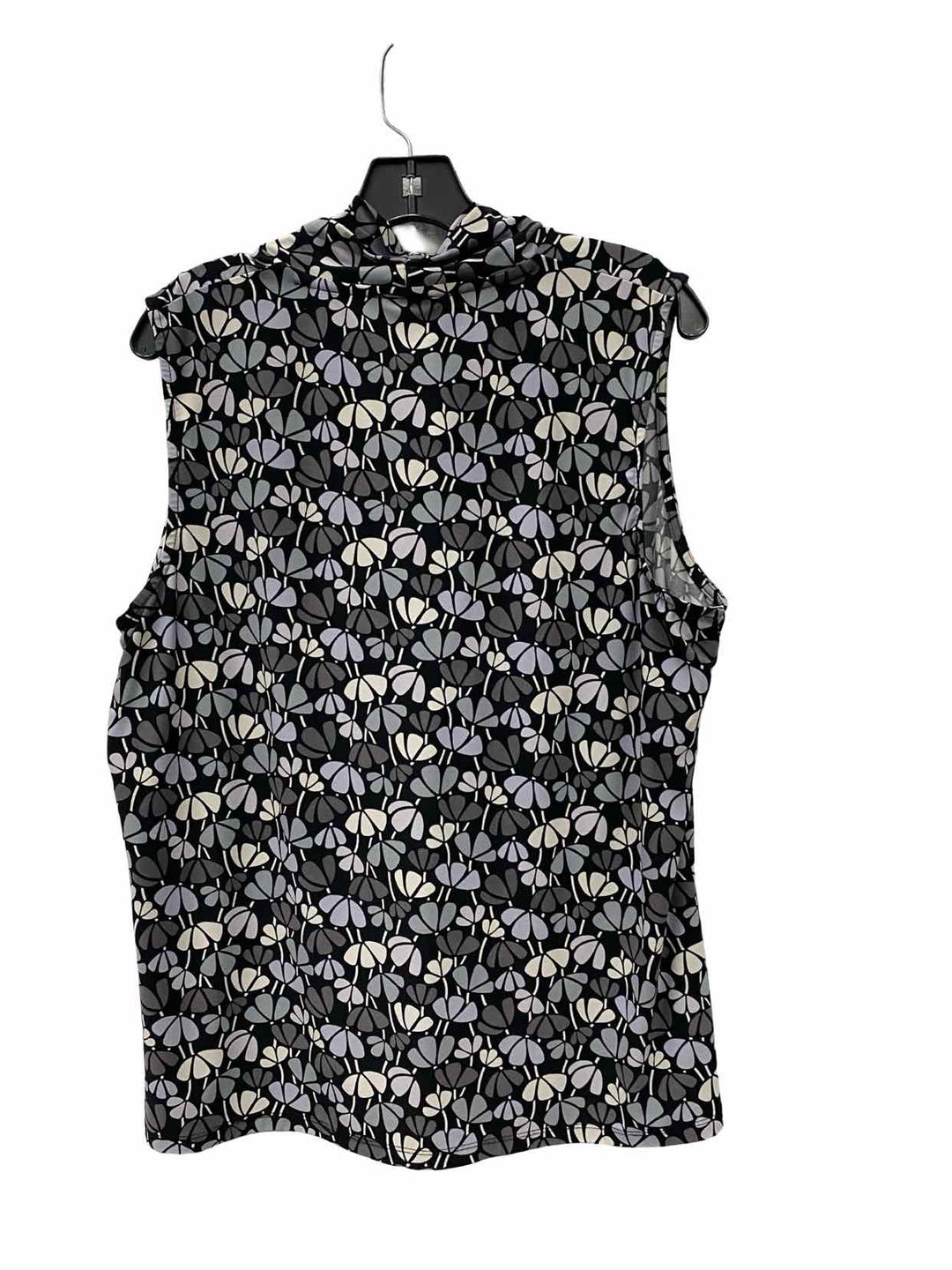 Anne Klein Size L Grey print Tank Top