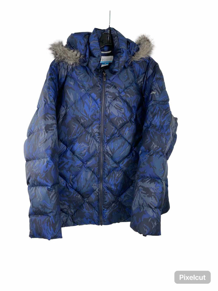 Columbia Size 2X Blue Black Coat(short)