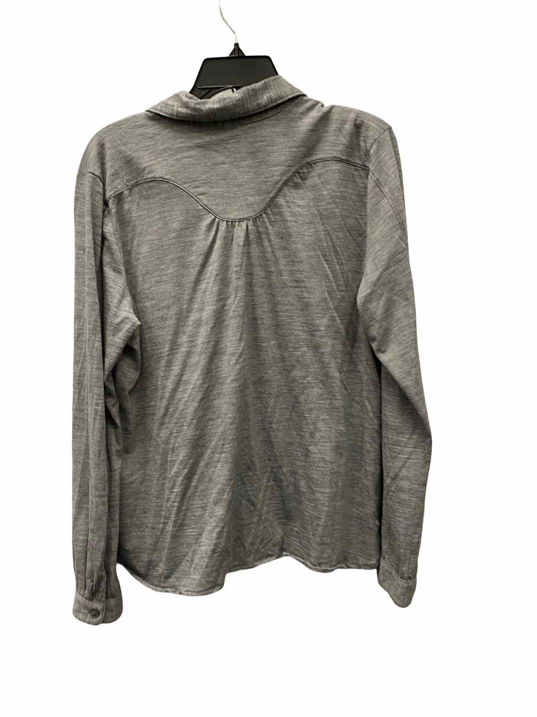 ibex Size L Grey 100% Merino Wool Long Sleeve Shirts