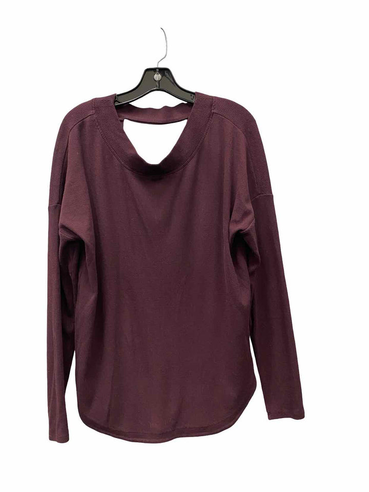 Athleta Size L Plum Long Sleeve Shirts