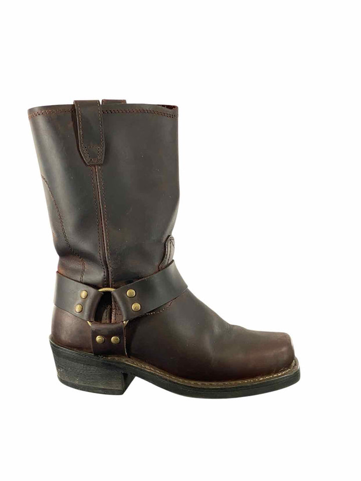 Dingo Shoe Size 7 Brown Leather Boots(knee)