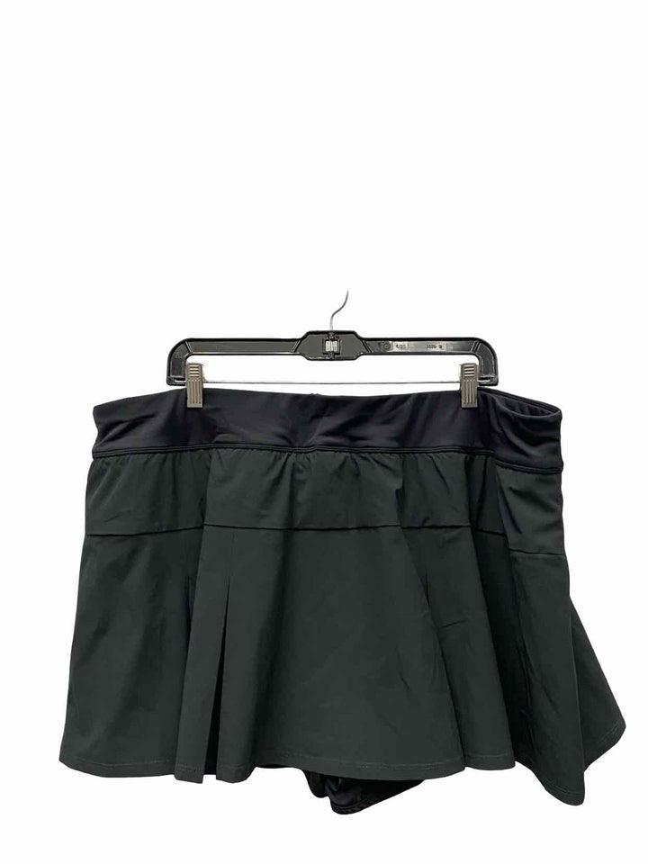 Land's End Size 24W Black Athletic Shorts