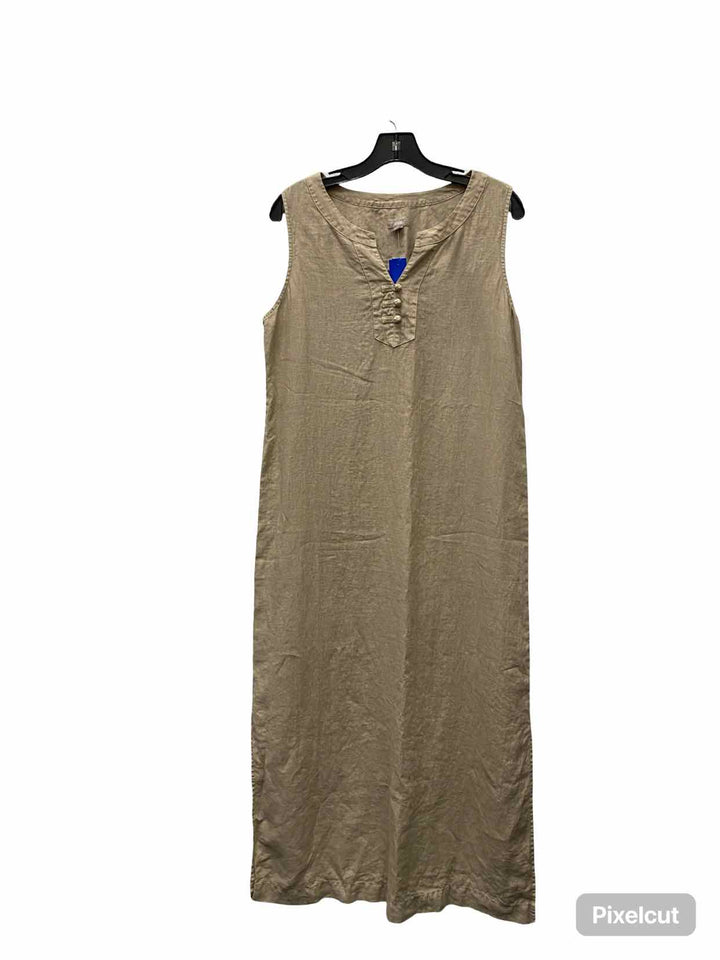 J Jill Size M Beige 100% Linen Dress